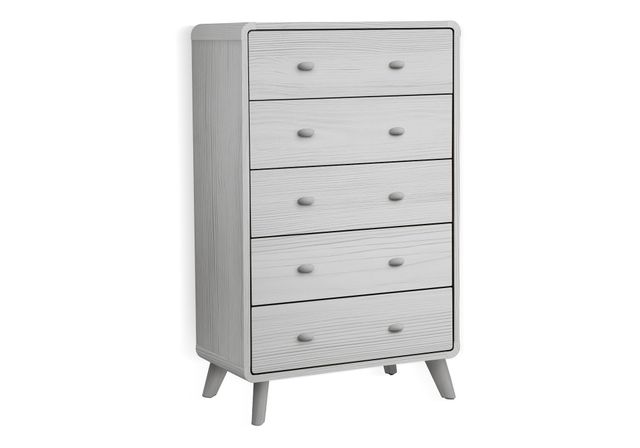 Monarch Specialties Inc. Grey Oak 5-Drawer Chest-0