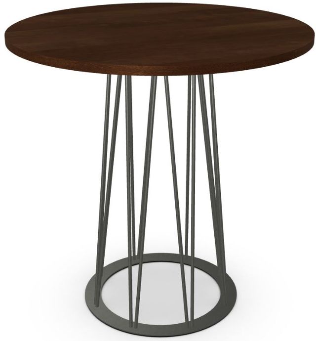 Amisco Customizable Calypso Birch Veneer Bar Table with 42" Tabletop-3