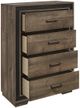 Homelegance® Ellendale Rustic Mahogany/Dark Ebony Chest-3