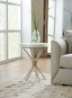 Hooker® Furniture American Life Amani Capiz Shell Accent Table with Buff Almond Base-3