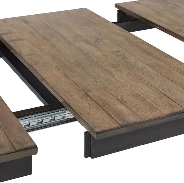 Intercon Beacon Walnut Dining Table with Charcoal Base-2