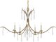 Currey & Company Marshallia Rustic Gold Small Chandelier-1