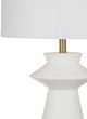 Bassett Mirror Binah White Table Lamp-1