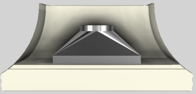 Vent-A-Hood® Designer Series 66" Biscuit Wall Mounted Range Hood-3