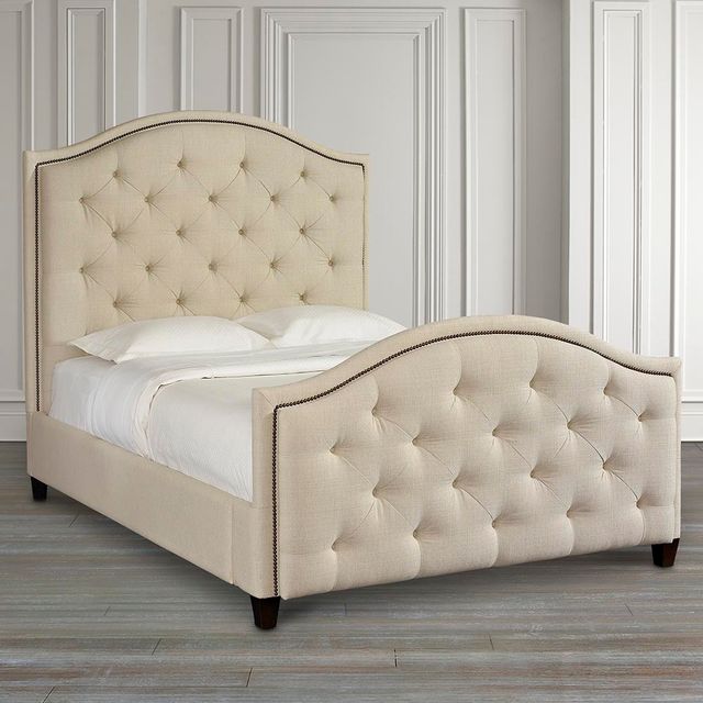 Bassett® Furniture Custom Upholstered Beds Vienna Arched Bed-3