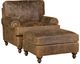 King Hickory Customizable Chatham Leather Ottoman-1