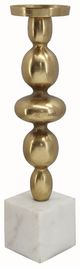 A & B Home Gold/White 20" Candle Holder-2