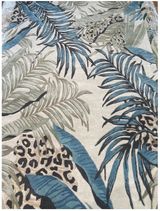 Blue/Ivory Leopard