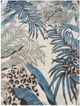 KAS Rugs Sparta Blue/Ivory Leopard 5'x8' Area Rug-0