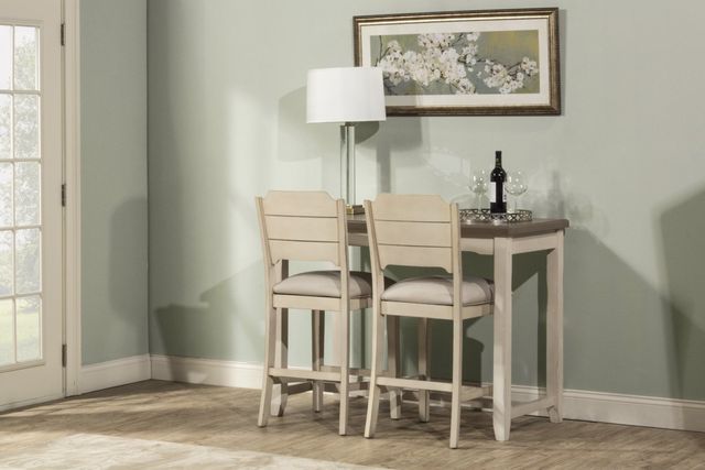HH2 Home Clarion 3-Piece Two-Tone Counter Height Side Dining Set with Open Back Stools-1