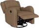 Emerald Home Henry Brown Manual Swivel Glider Recliner-1