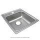 Elkay Lustertone® Classic Lustrous Satin 17" x 20" x 5-1/2" 1-Hole Single Bowl Drop-in ADA Sink-0