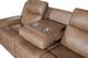 Corinthian Furniture Mocha Power Headrest Sofa with Drop Down Table-2