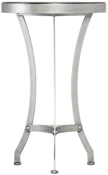 Hooker® Furniture Saint Armand Black Martini Table with Brushed Pewter Base-0