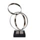 A & B Home Black/Silver 9" Twinings Ring Statuary-1
