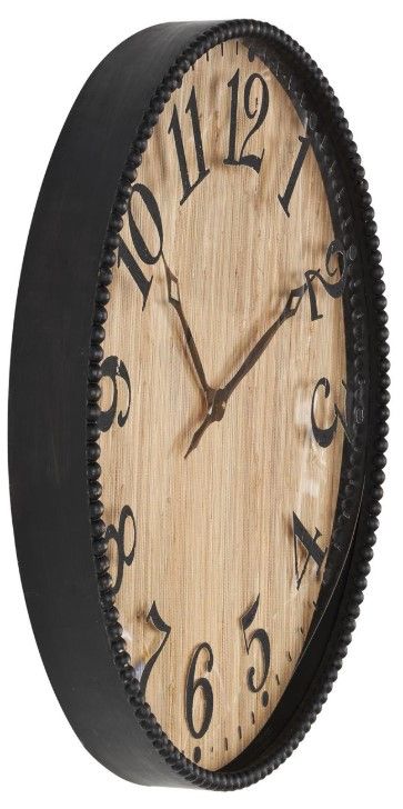 Deco Marche Light Brown Distressed Wall Clock-1