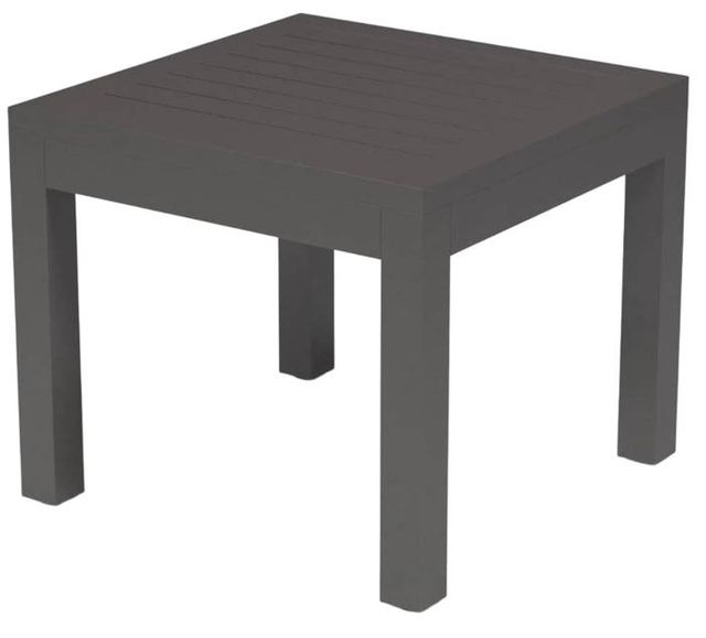 Sunset West Vegas Graphite Metal Outdoor End Table-1