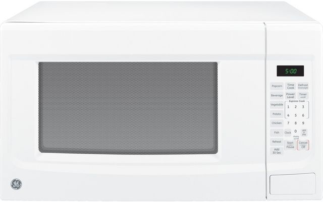 GE® 1.4 Cu. Ft. White Countertop Microwave