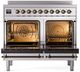 Ilve® Nostalgie II Series 40" Stainless Steel Pro Style Induction Range-1