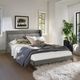 Armen Living Legend Gray Queen Platform Simple Bed-1