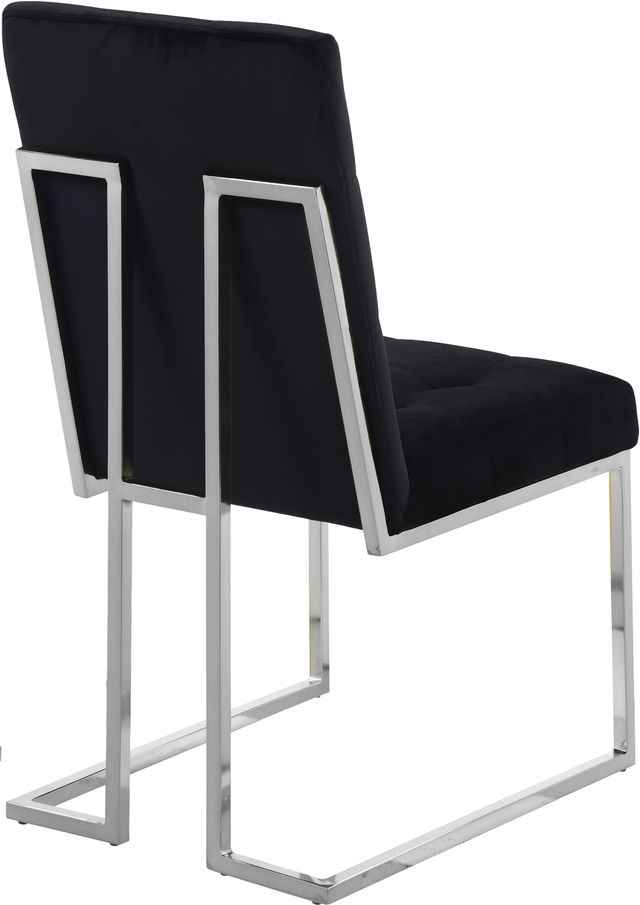 Meridian Furniture Alexis Black Velvet Dining Chair-2
