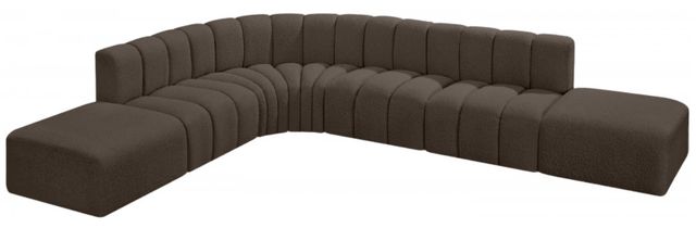 Meridian Furniture Arc 7-Piece Brown Sectional-2