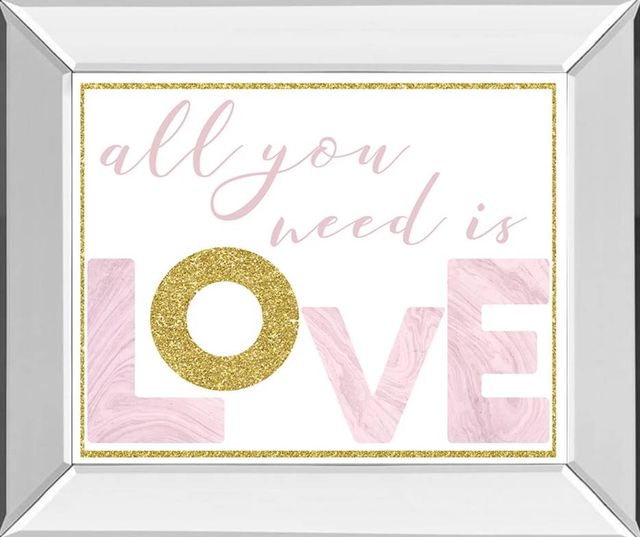 Classy Art All You Need is Love by Amanda Murray Wall Art-0