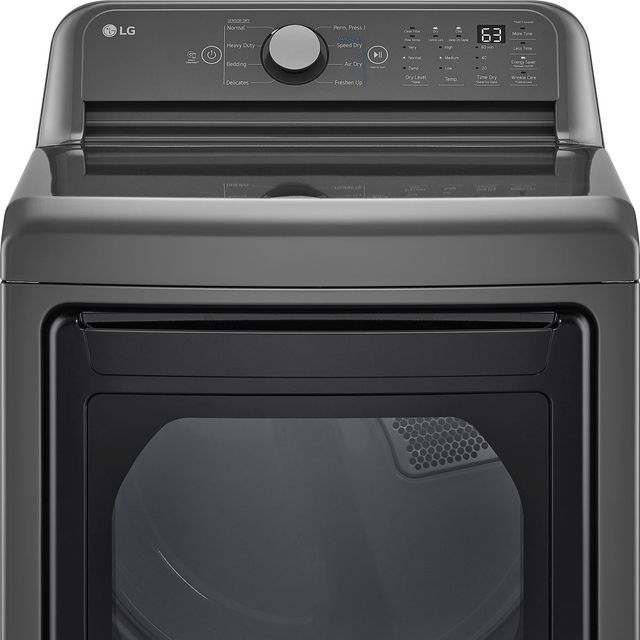 Clearance LG 7.3 Cu. Ft. Middle Black Front Load Electric Dryer-1