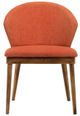 Armen Living Juno 2-Piece Orange Dining Side Chairs-1