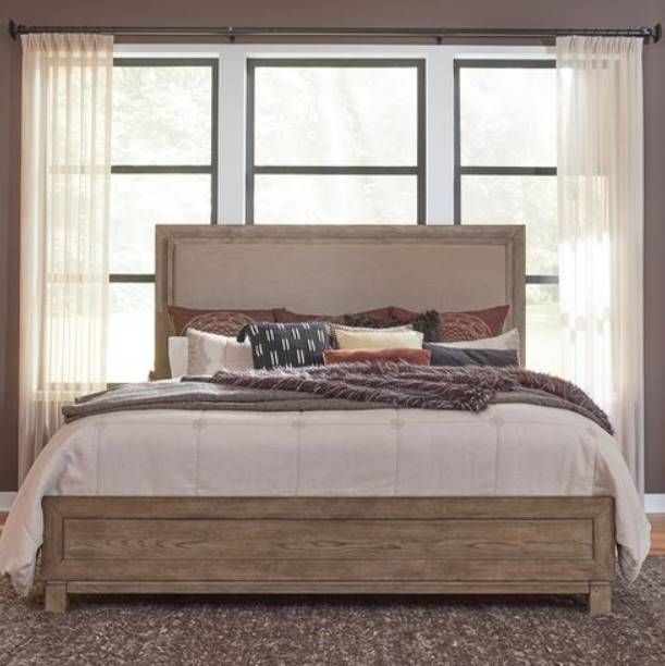 Liberty Furniture Canyon Road Beige Upholstered Bed-2