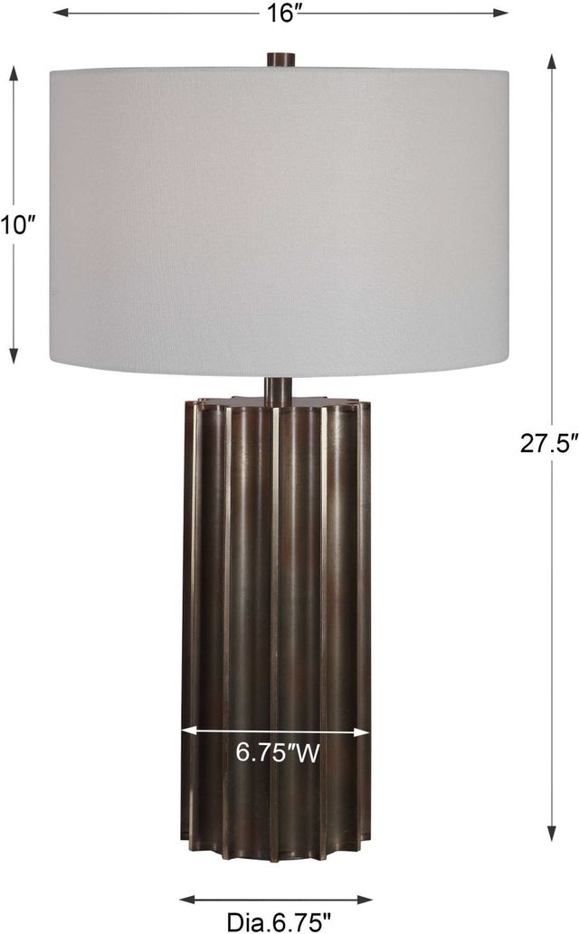 Uttermost® Khalio Aged Gunmetal Table Lamp-2