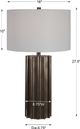 Uttermost® Khalio Aged Gunmetal Table Lamp-2