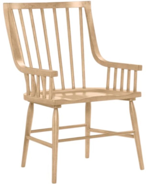 Legacy Classic Xxx's and Ooo's Amber Windsor Dining Arm Chair-0