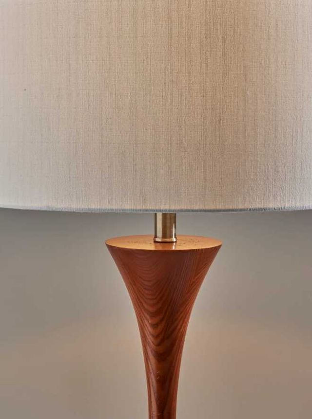Adesso® Rebecca Walnut Floor Lamp-1