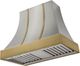 AGA Cascade 36" Stone Blue Wall Mounted Range Hood  with Antique Brass Trim-0