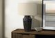 Monarch Specialties Inc. Black Ceramic Table Lamp with Beige Shade-2