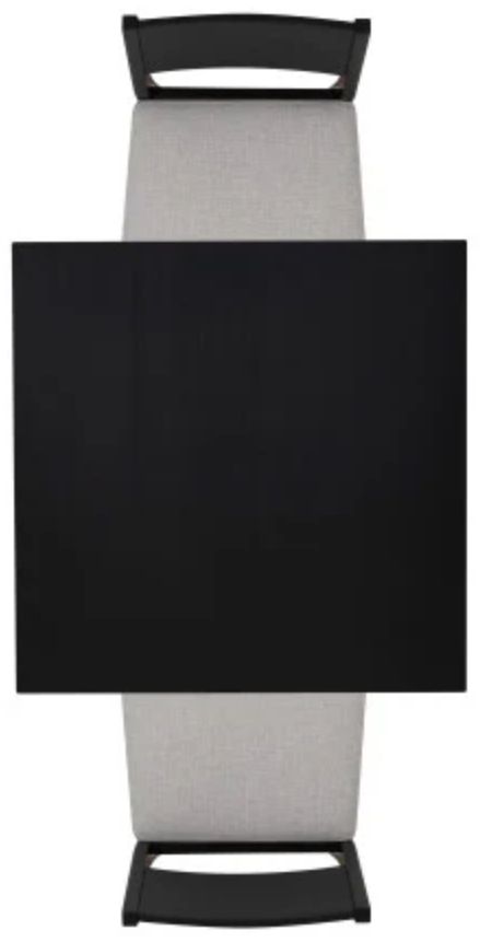 Powell® Cosgrove 3-Piece Black/Light Gray Upholstered Counter Set-4
