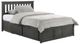 Night & Day Furniture™ Spices Bedroom Stonewash Queen Drawer Pedestal Bed-0