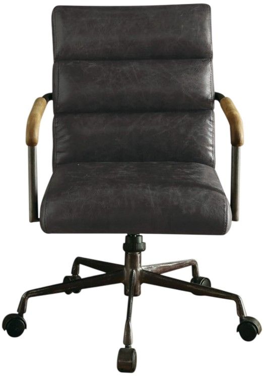 ACME Furniture Harith Antique Slate Leather Office Chair-1