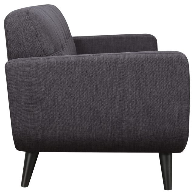 Elements International Hadley Heirloom Charcoal Loveseat-2