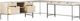 Four Hands Trey Dove Poplar Desk System-3