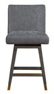 Armen Living Basila Gray Oak Swivel Counter Stool-1
