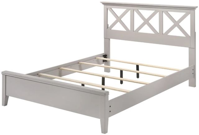 Bernards Nova II Gray King Panel Bed-3