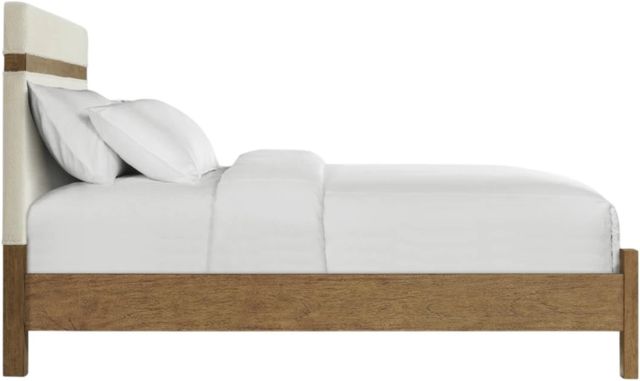 Riverside Furniture Bozeman Toasted Almond/White Queen Upholstered Bed-2