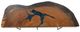 International Furniture Direct Parota Epoxy Stained Brown Sofa Table with Black Base-2