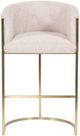 Vanguard® Furniture Vanguard Skye Novum Dove/Satin Brass Bar Stool-1