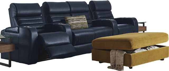 Palliser® Furniture Customizable Catalina 4-Piece Power Reclining Theater Seating with Power Headrest and Lumbar-0
