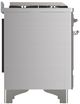 Ilve® Majestic III 36'' Stainless Steel Pro Style Dual Fuel Natural Gas Range with Triple Glass Door and Chrome Trim-4