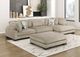 Homelegance® Tinley 4-Piece Brown Modular Sectional with Chaise and Ottoman-1
