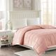 Olliix by Madison Park Blush All Season Hypoallergenic Microfiber Down Alternative Full/Queen Windom Blanket-4